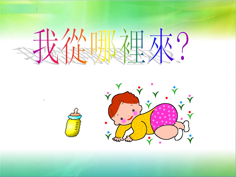 大班社会活动课件：我从哪里来